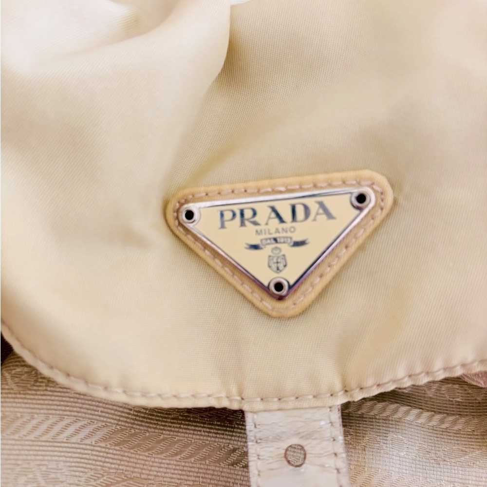 Prada Re-Nylon Beige Desert Backpack - Picture 7 of 13